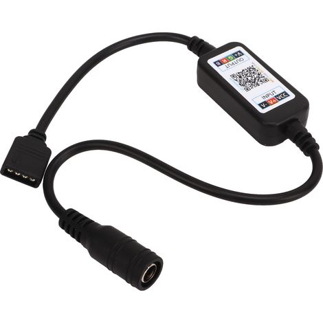 Set mit 2 Mini-Bluetooth-RGB-LED-Controllern, USB 5V DC 5-24V Musikcontroller, 4-polig, für 5050-LED-Streifen (1/4)