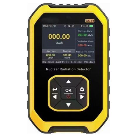 Compteur Geiger portable LCD numérique compteur Geiger détecteur de rayonnement nucléaire dosimètre testeur bêta gamma (1/5)