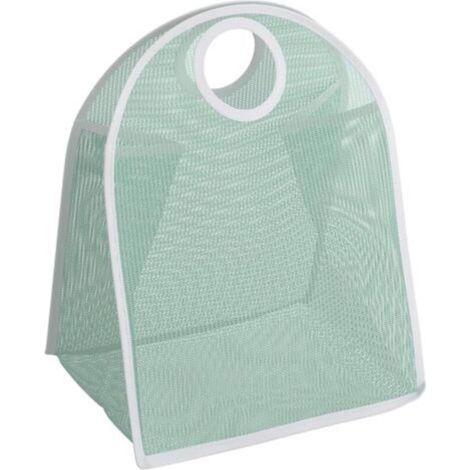 Laundry Basket, Foldable Nylon Laundry Bag, Dirty Clothes Hamper, Portable Laundry Basket (Green) (1/4)