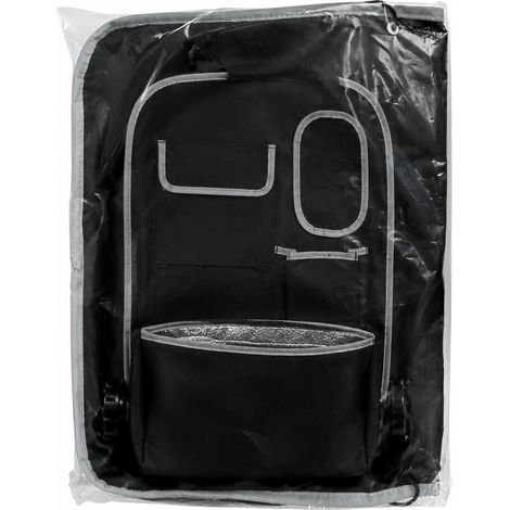 Organisateur de siège auto avec sac isotherme, 64 x 41 cm, Oxford 600D, imperméable, 4 poches, rangement pour siège arrière (1/5)