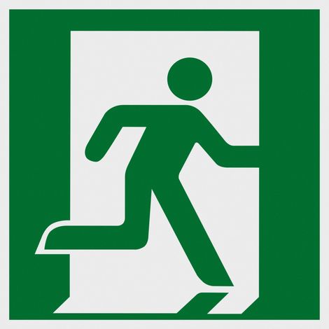 Maestro pittogramma – 150 X 150 mm – nachleuchtend/Segnaletica/INFO scudo/Salvataggio Weg/Fuga/uscita di emergenza/Sicurezza contrassegno/Gewerbe Marcatura, 503810