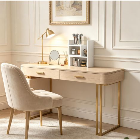 Meuble de rangement de bureau modulable, 2 pièces, MDF blanc, 5 kg, DESVIAE (1/5)