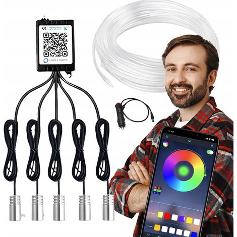 App per smartphone per l'illuminazione auto a LED RGB + istruzioni (1/5)