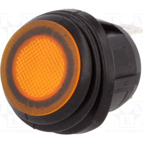 Interruptor Basculante Bipolar 10A/250Vac IP65 Luminoso Naranja OFF-ON