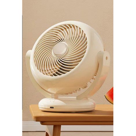 Ventilateur de bureau – batterie 1200 mAh – 3 vitesses – montage mural possible – usage maison, école et bureau (1/5)