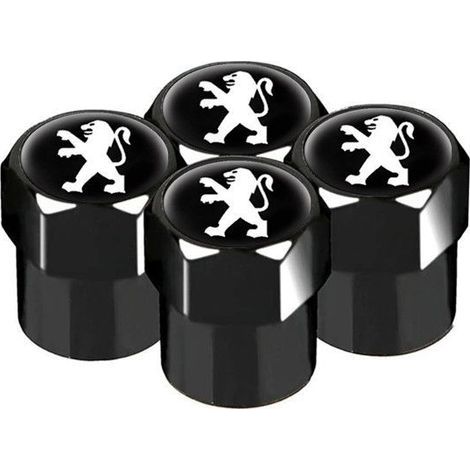 4 Pièces Bouchon de Valve Voiture pour Peugeot , Valve Pneu, Métal Capuchon de Valve, Résistant à la Corrosion Bouchon Anti-poussière Accessoires (1/5)