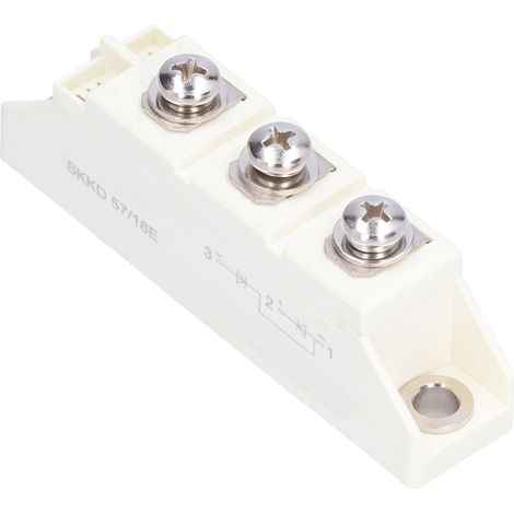Pont redresseur SKKD57A 1600V, module de redressement haute précision, accessoire d'alimentation, pont redresseur triphasé, composant électronique robuste. (1/5)