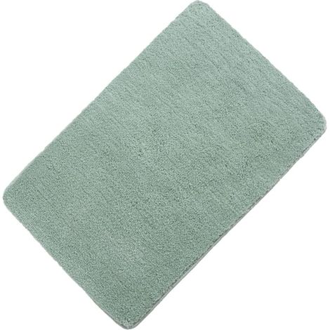 Tapis de Bain Vert en Polyester, Antidérapant et Absorbant (1/5)