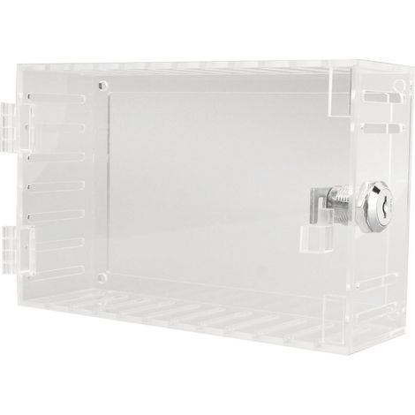 Boîtier de verrouillage de thermostat universel grand format transparent, protection pour thermostat mural de type B (1/5)