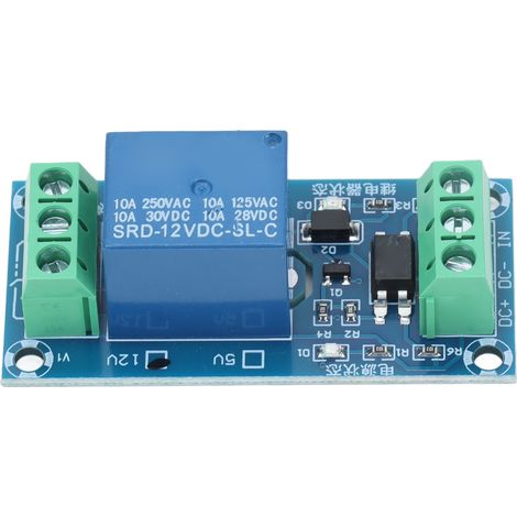 Relais Module PCB 12V DC Optocoupleur Isolation Déclencheur Haut Niveau Carte Relais Voie (1/5)