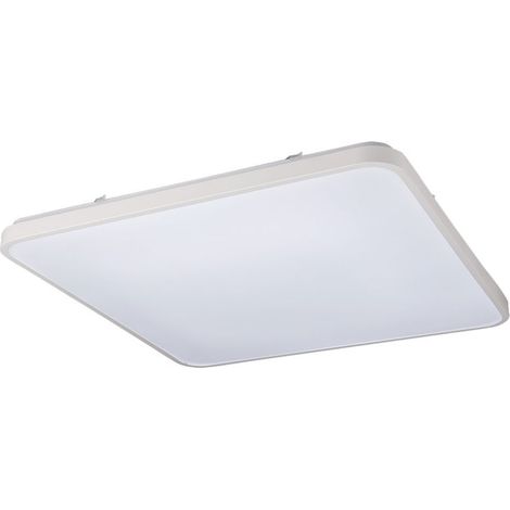 LED Deckenleuchte Weiß Metall quadratisch IP44 4000K
