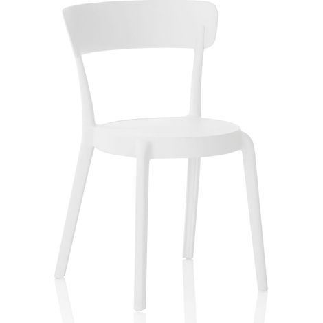 Set de 4 Chaises d’intérieur/extérieur MOSS blanc