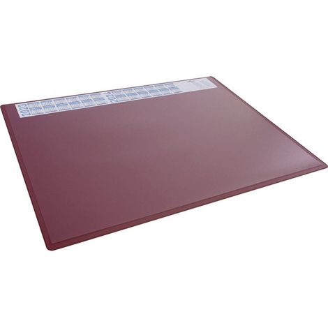 Durable 722303 Sous-main calendrier 4 ans rouge, transparent (l x H) 65 cm x 50 cm