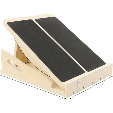 Planche inclinée, inclinaison réglable, outil de fitness polyvalent, Couleur du bois Noir (1/2)