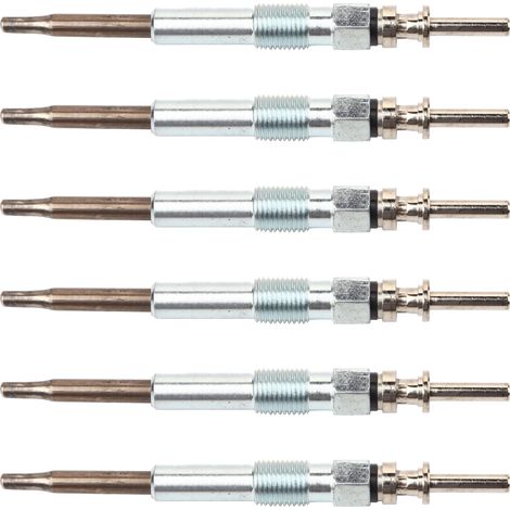 GARRYFIZH Lot de 6 bougies de préchauffage métalliques pour moteurs diesel, compatibles avec les séries 3, 5, 6 et 7, X3, X5, X6, 30D, 35 et 35D. (1/5)