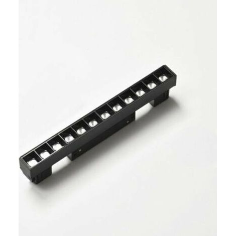 ALLIANDISProjecteur LED sur Rail Magnétique 48V DC 12W NOIR - Blanc Chaud 2300K - 3500K - SILAMP (1/2)