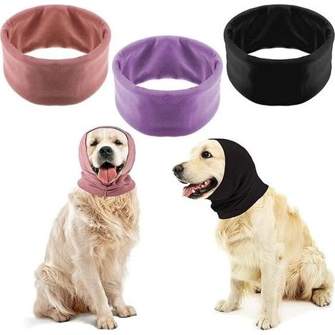 3-pack of ear muffs for dogs, noise protection, ear muffs, ear protection, winter scarf (1/5)