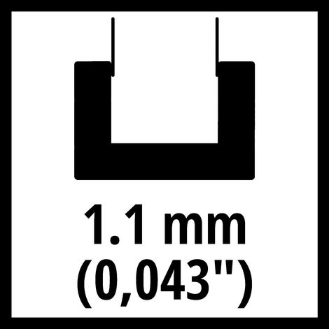 Originale Einhell Barra di ricambio 20 cm (accessorio svettatoio, compatibile per svettatoio elettrico Einhell GC-EC 7520 T, lunghezza 20 cm, spessore 1,1 mm) (1/2)