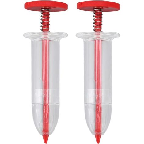 2 Stück Manueller Saatgutspender Sämaschine Mini Seeding Seed Dispenser Sämaschine Streuer Garten Pflanzer Hand Sämaschine Werkzeug Manuelle Sämaschine Garten Blume Pflanze Sämaschine Pflanzer (1/5)