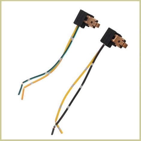 2pcs Adaptateur Douille de Phare pour Ampoule H1 - Pré-câblé, Haute Qualité, Installation Facile