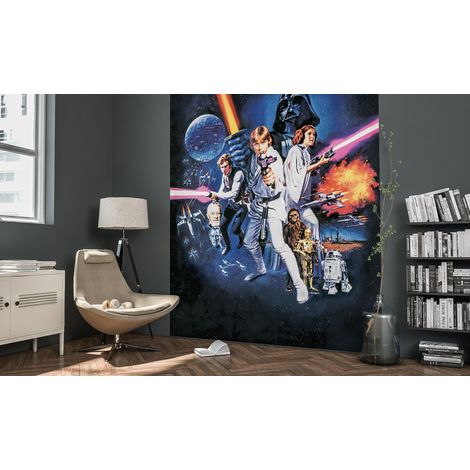 Poster XXL panoramique Motif classique 1 Star Wars luke, dark vador 200X250 CM (1/4)