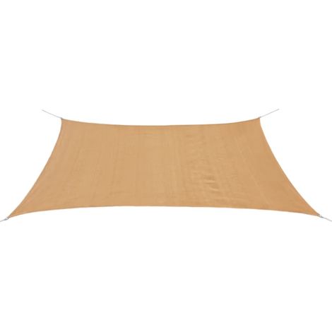 vidaXL Parasol en PEHD rectangulaire 2x4 m Beige (1/4)