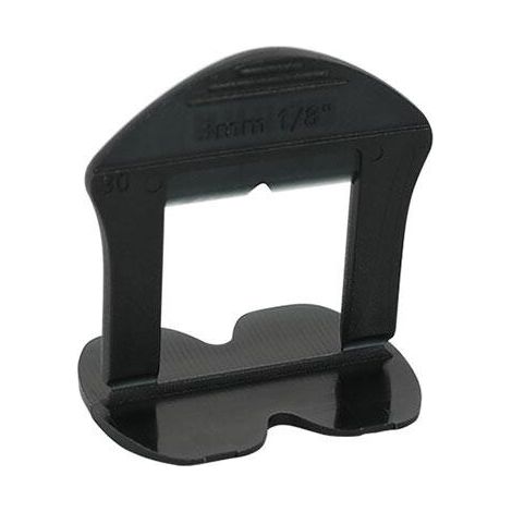 Clips de nivelación Bihui de 3 mm, para alturas de 3 a 18 mm, 100 unidades, color negro.