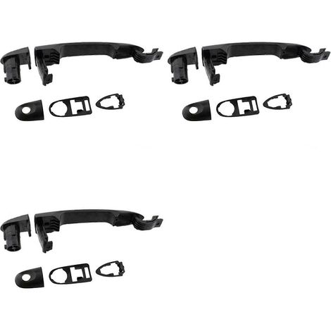 3 manijas exteriores de puerta delanteras y traseras izquierda y derecha para Renault Kangoo Express 2008-2017 7701478188 (1/5)