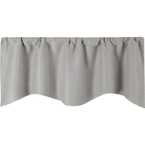 Rideau pare-soleil de haute précision, rideau court pour fenêtre, idéal pour la maison, l'hôtel ou le restaurant (gris clair)-13246CM-Light Grey
