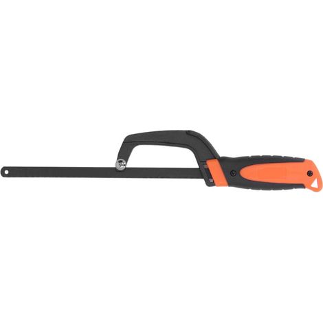 Mini scie à métaux avec cadre réglable et compact, en alliage d'aluminium avec lame (1/5)