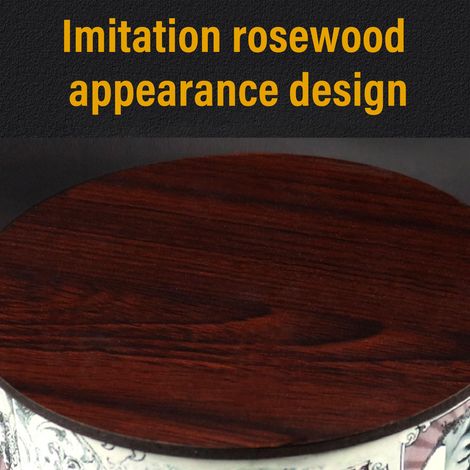 Porte-ciseaux en bois vintage pour salon de coiffure, support rond grande capacité pour coiffeurs professionnels. (1/5)