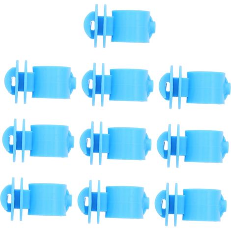 Isolateurs de Clôture Électrique pour Support 25mm, 10 Pièces, Bleu, Installation Sûre, pour Ferme et Montage DIY (1/5)