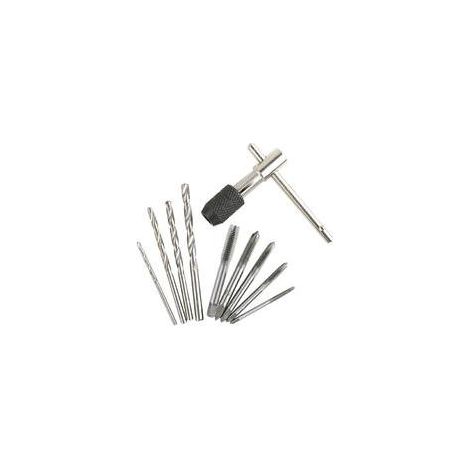 Jeu de 9 tarauds et clés à molette de type T M3-M8 (1/4)