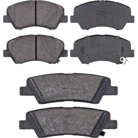 KIT PASTIGLIE FRENO ANTERIORI E POSTERIORI compatibile con LANCIA PHEDRA (179) / PASTIGLIE FRENANTI AUTO OEM FDB1556,FDB1083 / SOSTITUZIONE DIRETTA / BASSA POLVERE / SILENZIOSO