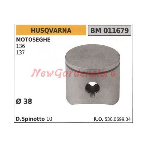 Pistone motosega 136 137  Ø 38mm HUSQVARNA 011679