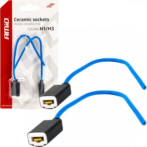 Keramische gerade Würfel H1 H3 Steckdosenstecker amio-03050 (1/3)