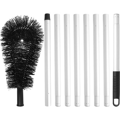 Outil de nettoyage de gouttière, brosse de nettoyage de toit, nettoyeur de gouttière portable, brosse de toit multifonction, outil de gouttière peu encombrant, nettoyeur de débris, brosse de toit (1/5)
