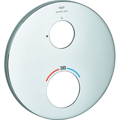 Grohe Rosette rund für Thermostat-Fertigmontageset, 6 Grad ausrichtbar, Warm Sunset gebürstet, 49244DL0 (1/2)