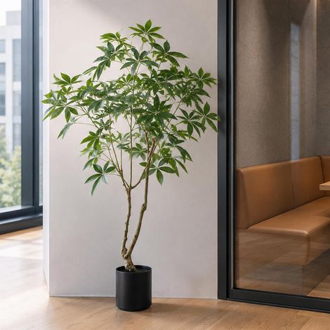 150cm Artificial Money Tree Pachira Realistic Faux Tree - Premium Quality (1/3)