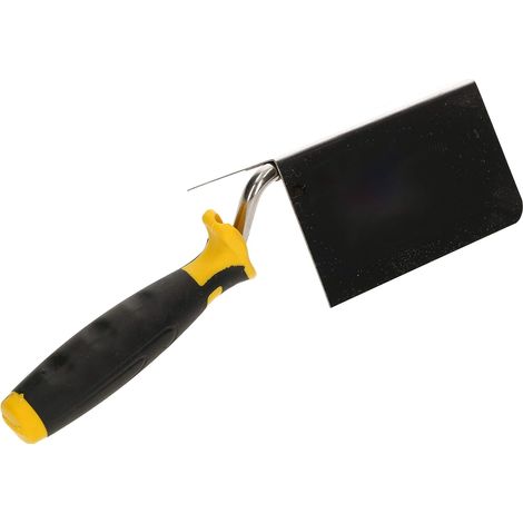 KOTARBAU Truelle d’Angle intérieur en Acier Inoxydable 120 mm x 65 mm avec Manche en Caoutchouc pour La Finition des Angles Intérieurs (1/5)