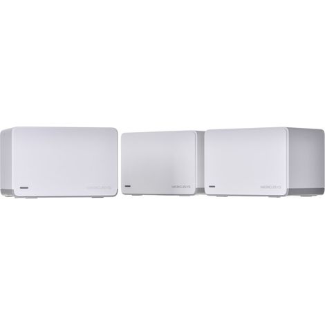 MERCUSYS Halo H70X (3-Pack) - Système WiFi AX1800 6 Mesh, Port Ethernet Gigabit 3X, Connecte jusqu'à 150 appareils, Contrôle parental, Couverture jusqu'à 550Mp, Installation facile (1/5)