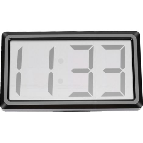 Petite horloge numérique magnétique, légère, portable et polyvalente, avec affichage 12 heures, idéale pour les voyages, la salle de classe, la chambre à coucher, de couleur noire. (1/5)