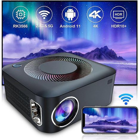 Projecteur intelligent X5 1080p Full HD, compatible avec les films et la vidéo 4K, 2+16 Go, pour la maison (1/5)