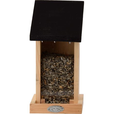 Esschert Design Vogelfutterautomat für die Wandbefestigung 29,3 cm - Kiefernholz (1/5)