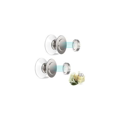 2 Pièces Porte-Savon Magnétique, Porte-Savon Aimant avec Ventouse, Porte-Savon en Acier Inoxydable Mural sans Perçage, Facile à Démonter, Adapté Salle de Bain Cuisine, Baignoire Lavabo (1/5)
