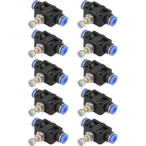 Régulateur de débit d'air pneumatique, contrôleur de vitesse de débit d'air facile à installer, pratique pour la famille et les amis, outils de tuyauterie à jointure rapide (1/5)