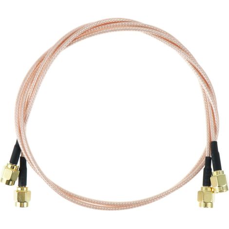 Câble Coaxial Sma Mâle vers Sma Mâle, 2 Pièces, Cuivre, Résistance la Corrosion, Ultra Faible Perte, Rallonge pour Antenne Wi-fi Externe (1/5)