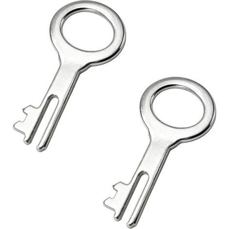 Set di 2 chiavi di ricambio per salvadanaio BTE n. 3 – Set di 2 chiavi di ricambio per lucchetto per salvadanaio BTE Germania da 39 mm, chiave in metallo per salvadanaio n. 3, accessorio per salvadana (1/5)