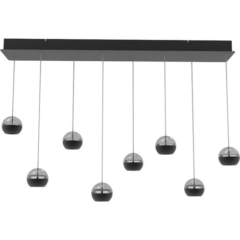 Steinhauer Exclusive - lámpara colgante - BELLUNO - negro - (1/3)