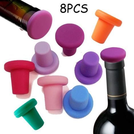 Bouchon Bouteille Vin.Bouchons de Vin en Forme de T.Fermeture du vin.Couvercle du Boisson étanche.pour Bière.Champagne.Cocktails.Bar